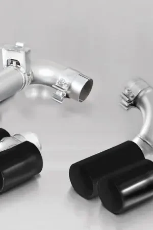 Best Choice Remus 2012 BMW 3 Series F30 Black Chrome 76mm Straight Cut Tail Pipe Set