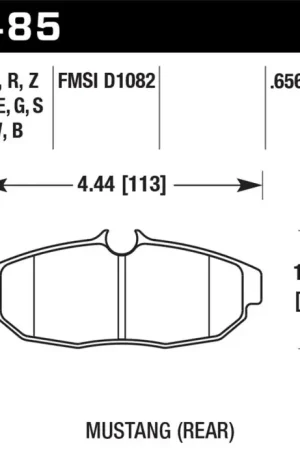 Hawk 05-14 Ford Mustang DTC-50 Rear Brake Pads Holiday Sale
