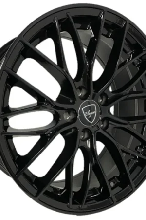18" Elegant Wheels E010 Gloss Black Rims Handmade
