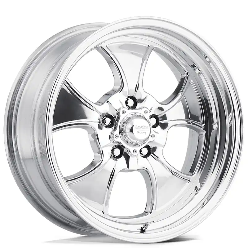 17" American Racing Wheels Vintage VN450 Hopster Polished Rims Genuine