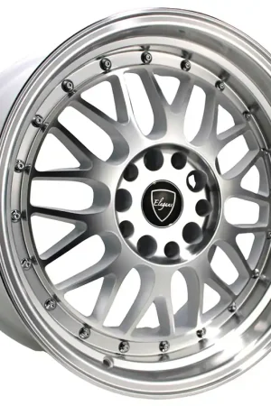 Express Delivery 17" Elegant Wheels E28 Gloss White with Machined Face and Lip Rims