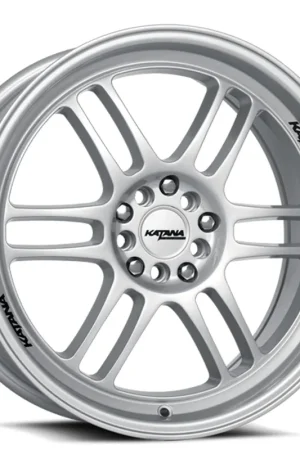 17" Katana Racing Wheels KR02 Gloss Silver Rims Express Delivery