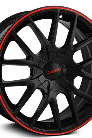 16" Touren Wheels TR60 3260 Black with Red Ring Rims Limited Offer