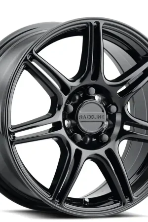 16" Raceline Wheels 148B Apex Gloss Black Rims Cheap