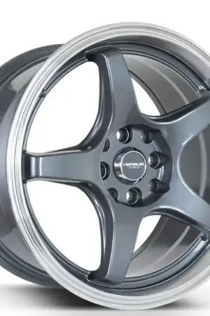 16" Versus Wheels VS005 Gunmetal with Machined Lip Rims In Demand