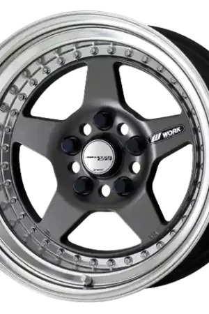 Bargain Work Meister Cr01 5x112 15x9+7 O Disk Matte Gunmetal