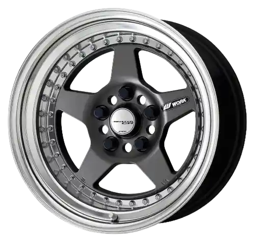 Bargain Work Meister Cr01 5x112 15x9+7 O Disk Matte Gunmetal