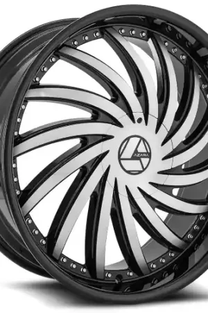 Luxury Azara AZA-508 5x115/5x120 24x9 +34 Gloss Black & Machined