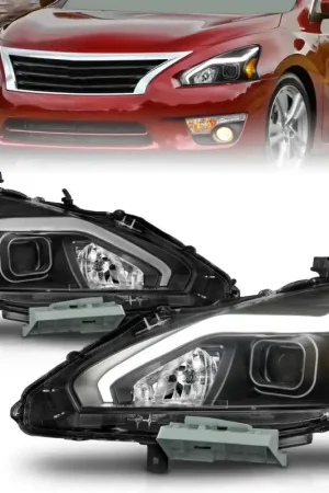 ANZO 13-15 Nissan Altima (w/o Factory HID Bulbs) Projector Headlights— PMD Premier Motoring Development New Release