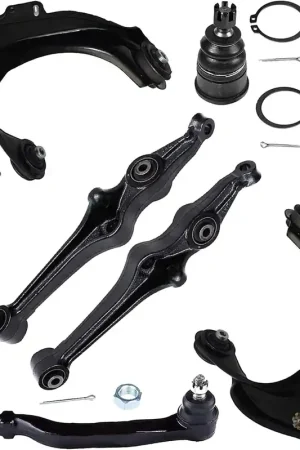 8pc Front Control Arms Lower Ball Joints Tie Rods Suspension Kit Trusted Brand