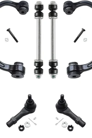 8pc Front Upper Control Arms Tie Rods Sway Bar Links Suspension Kit Bulk Order