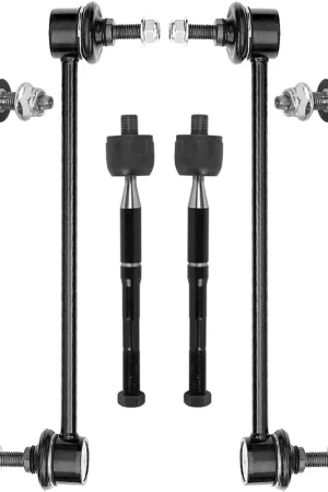 Flash Sale 6pc Front Inner Outer Tie Rods Sway Bar Links Suspension Kit