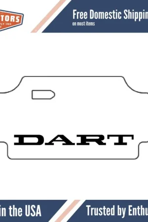 Direct From Factory Trunk Floor Mat Cover for 67-69 Dodge Dart High Definition Rubber w/MA-015 Dart