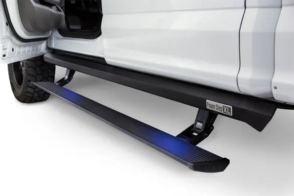 AMP Research 2007-2013 Chevy Silverado 1500 Extended/Crew PowerStep XL - Black Handmade