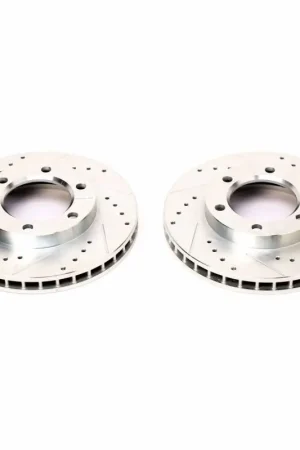 Power Stop 71-74 Chevrolet Blazer Front Evolution Drilled & Slotted Rotors - Pair Exclusive