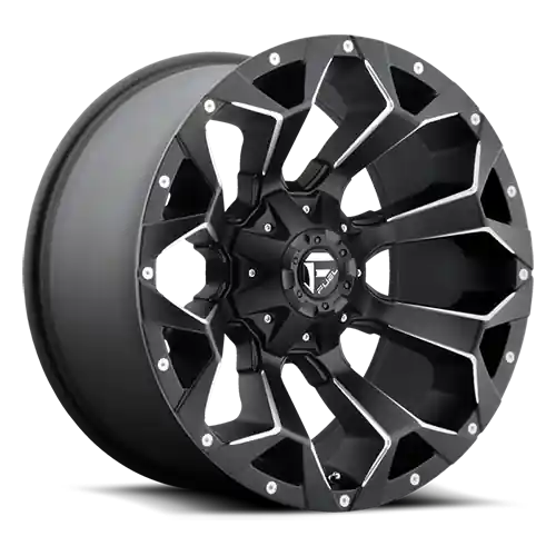 Aluminum Wheels 20X10 Assault D546 8 On 165.1 Matte Black Milled 125.1 Bore -18 Offset 8 Spoke Fuel Off Road Wheels Top Rated