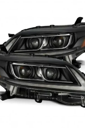 Cheap AlphaRex 11-21 Toyota Sienna LUXX LED Proj Headlights Plank Style Black w/Seq Signal/DRL