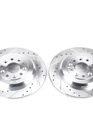 Weekend Sale Power Stop 11-15 Ford Edge Rear Evolution Drilled & Slotted Rotors - Pair