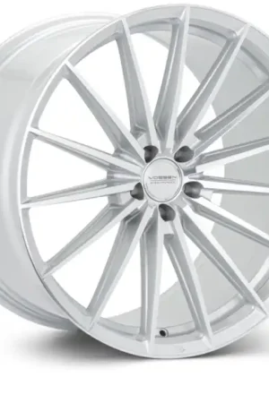 Vossen HFX-4 19x8.5 - 5x120 - ET30 - Flat - 72.56 - Silver Polished Wheel Next Day Delivery