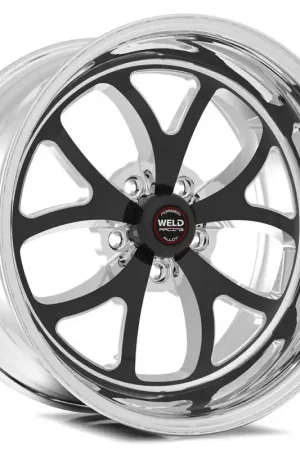 Weld S76 17x9.5 / 5x4.75 BP / 4.7in. BS Black Wheel (High Pad) - Non-Beadlock Modern