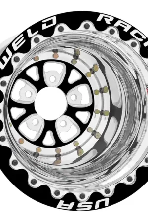 Instant Buy Weld V-Series 15x10.25 / 5x4.5 BP / 8in. BS Black Wheel - Black Single Beadlock MT