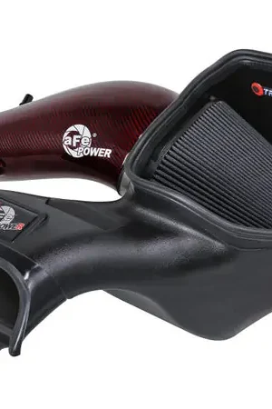 aFe 23-24 Ford F150 Raptor R Supercharged Red Carbon Track Series Air Intake w/ P5R Filter (MOQ 24) Fast Shipping