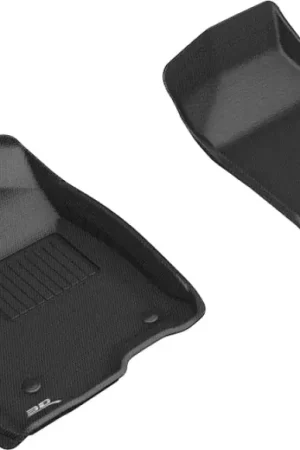 3D MAXpider 2019-2020 GMC/Chevrolet Sierra 1500/Silverado 1500 Kagu 1st Row Floormat - Black Best Choice