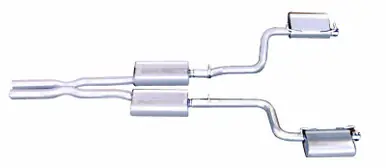 Direct From Manufacturer Gibson 08-10 Dodge Challenger SRT8 6.1L 2.5in Cat-Back Dual Exhaust - Stainless - 617005