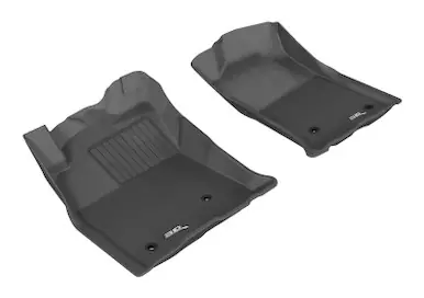 3D MAXpider 2005-2011 Toyota Tacoma Reg/ACS/DBL Cab Kagu 1st Row Floormat - Black - L1TY05711509 Modern