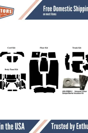 1955-1956 Plymouth Belvedere Insulation Sound Deadener Kit Convertible Complete Place Order