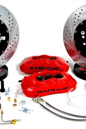 Baer Brakes 4301371R Baer Brakes 13" Pro+ Front Brake Kit, Red, SDZ, Std. Studs Limited Time