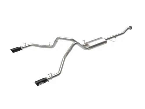 aFe Vulcan Series 3in 304SS Cat-Back w/ Black Tips 15-20 Ford F-150 V6 2.7L/35L(tt) / V8 5.0L - 49-33130-B While Supplies Last