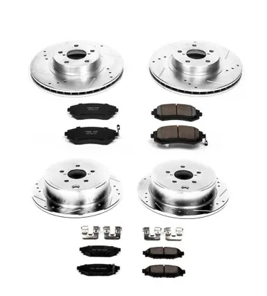 Power Stop 08-10 Subaru Impreza Front & Rear Z23 Evolution Sport Brake Kit Certified
