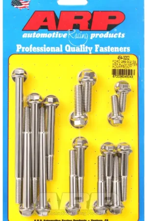 ARP Ford 289-302 SS Hex Aluminum Water Pump and Front Cover Bolt Kit Money Back Guarantee